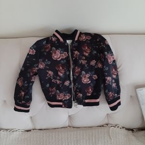 Toddler Floral Bomber Jacket
